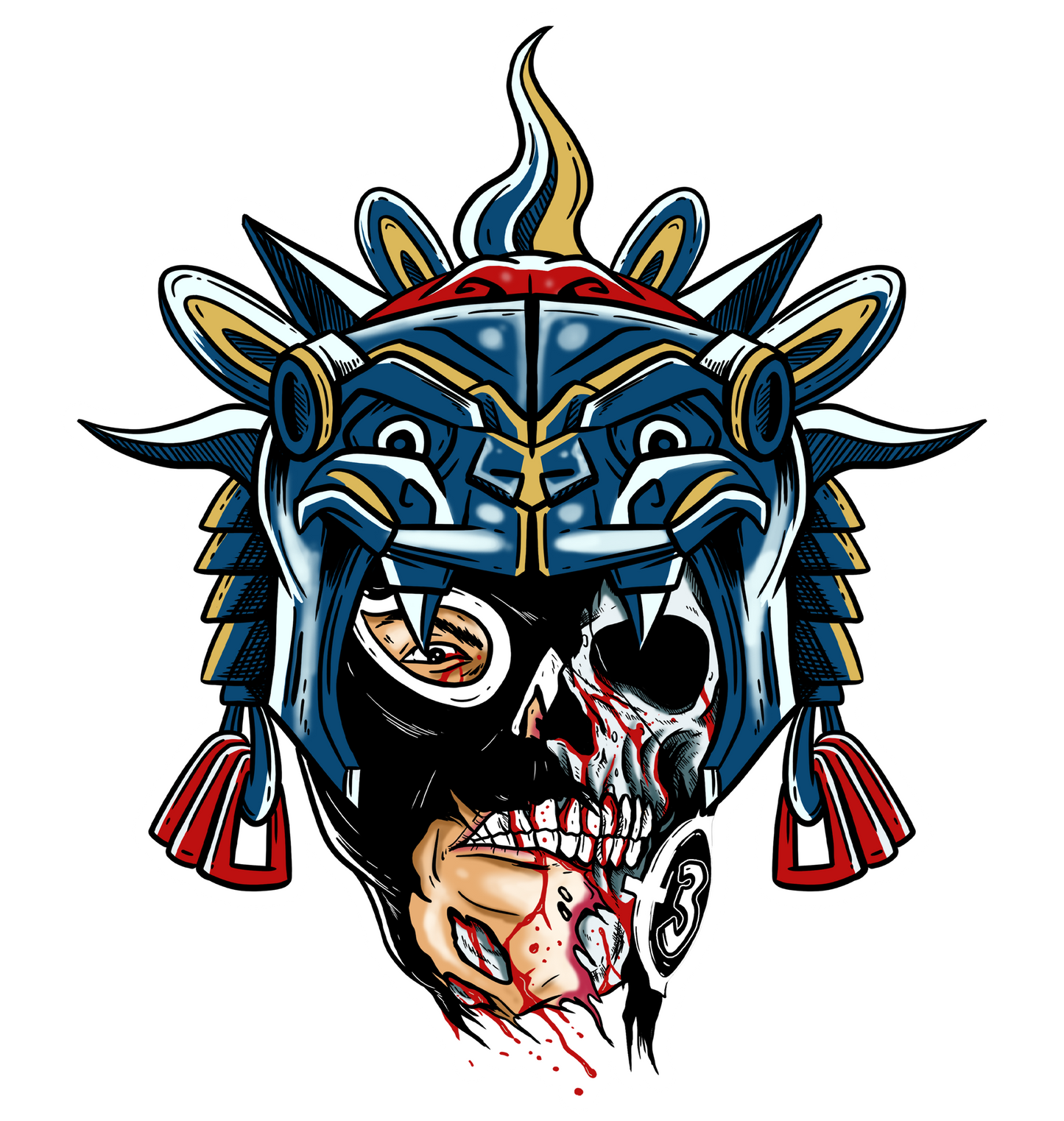 3F AZTECA Sticker